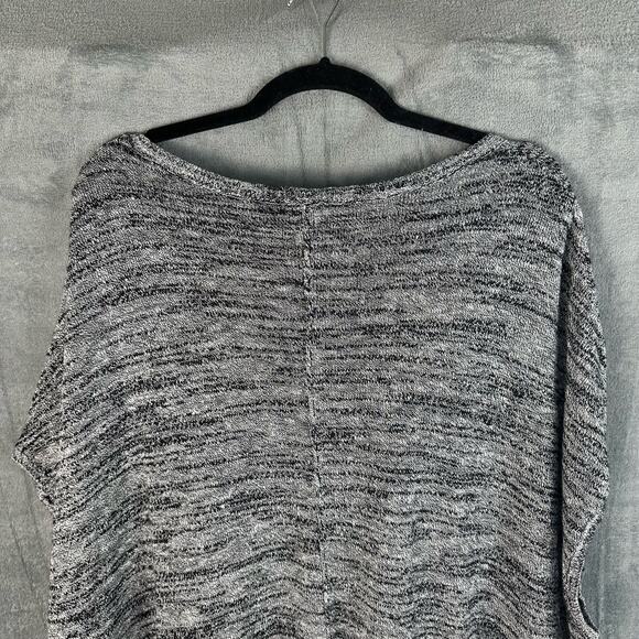 J Jill Purejill Sweater Women 2X Black Linen Tunic Comfy Neutral Beach Lagenlook - Picture 5 of 14
